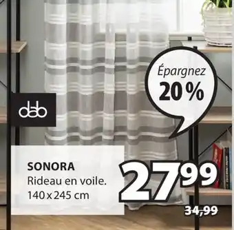 JYSK Rideau en voile SONORA offer