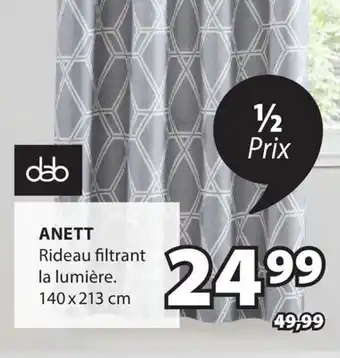 JYSK ANETT Rideau filtrant offer