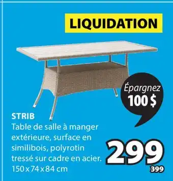 JYSK STRIB table de salle à manger extérieure offer