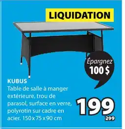 JYSK Table de salle à manger extérieure KUBUS offer