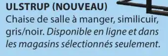 JYSK ULSTRUP (NOUVEAU) Chaise de salle à manger offer