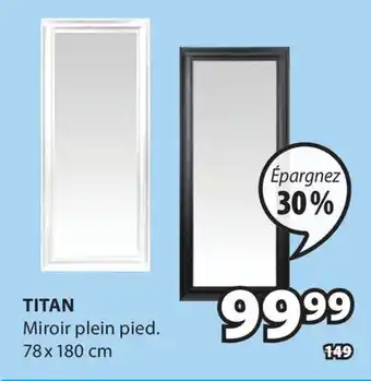 JYSK Miroir plein pied TITAN offer