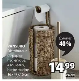 JYSK VANSBRO Distributeur de papier hygiénique offer