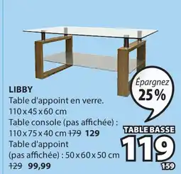 JYSK Table d'appoint en verre LIBBY offer