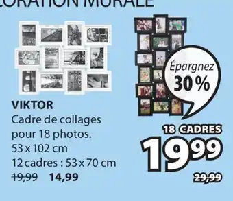 JYSK Cadre de collages pour 18 photos VIKTOR offer