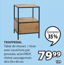 JYSK TRAPPEDAL Table de chevet offer
