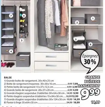 JYSK Grande boîte de rangement BALSE offer