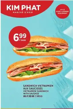 Kim Phat VIETNAMESE SANDWICH WITH SAUSAGE offer