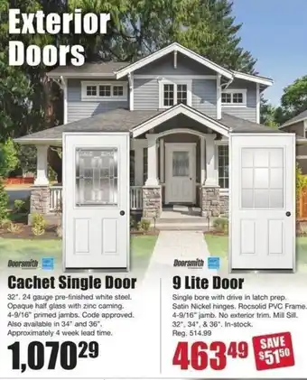 Timber Mart Doorsmith cachet single door offer