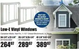 Timber Mart Low-E Vinyl Windows offer