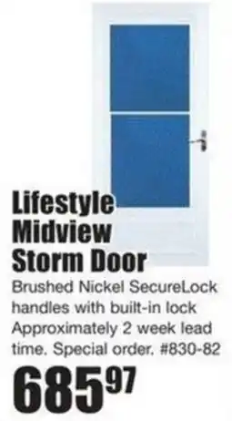 Timber Mart Lifestyle midview storm door offer