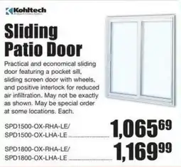 Timber Mart Kohltech sliding patio door offer