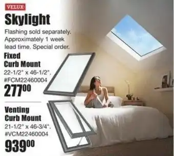 Timber Mart Velux· skylight offer