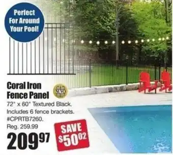 Timber Mart Coral iron fence panel offer