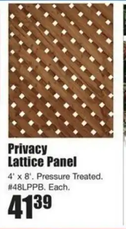 Timber Mart Privacy lattice panel offer
