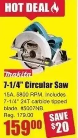 Timber Mart Makita circular saw offer