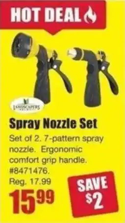 Timber Mart Spray nozzle set offer