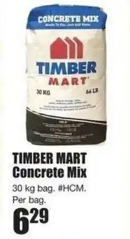 Timber Mart Timber mart concrete mix offer