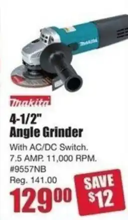 Timber Mart Makita angle grinder offer