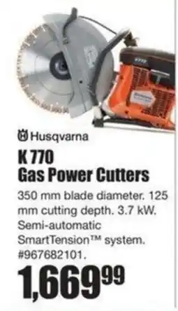 Timber Mart Husqvarna K770 Gas Power Cutters offer