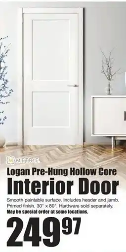 Timber Mart Logan Pre Hung Hollow Core Interior Door offer