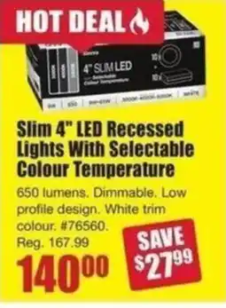 Timber Mart Slim led recessed lights with selectable colour temperature offer