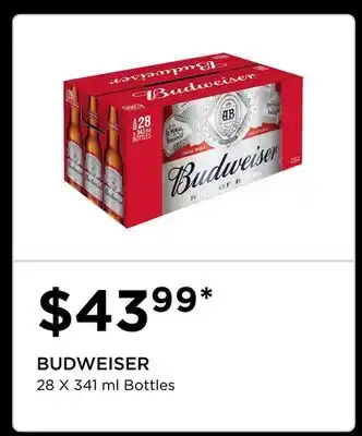The Beer Store BUDWEISER offer