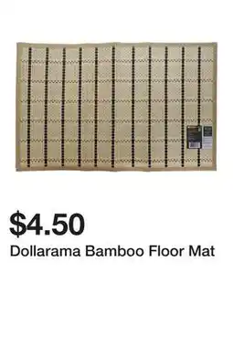 Dollarama Dollarama Bamboo Floor Mat offer