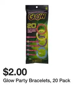 Dollarama Glow Party Bracelets, 20 Pack offer