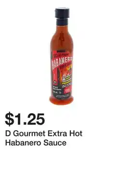Dollarama D Gourmet Extra Hot Habanero Sauce offer