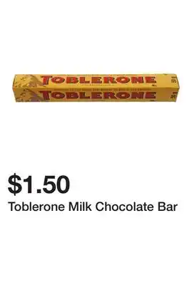Dollarama Toblerone Milk Chocolate Bar offer