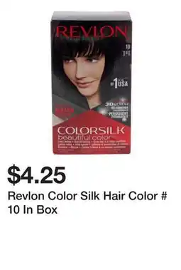 Dollarama Revlon Color Silk Hair Color # 10 In Box offer