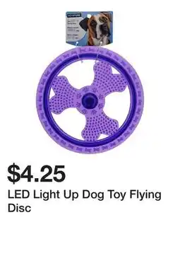 Dollarama LED Light Up Dog Toy Flying Disc offer