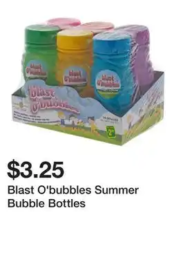 Dollarama Blast O'bubbles Summer Bubble Bottles offer
