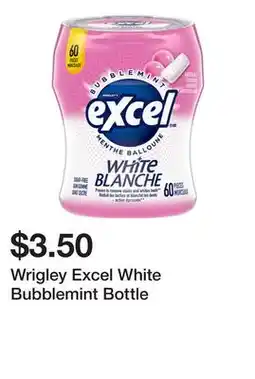 Dollarama Wrigley Excel White Bubblemint Bottle offer