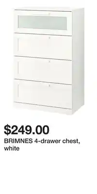 IKEA BRIMNES 4-drawer chest, white offer