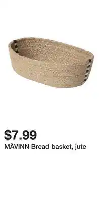 IKEA MÄVINN Bread basket, jute offer