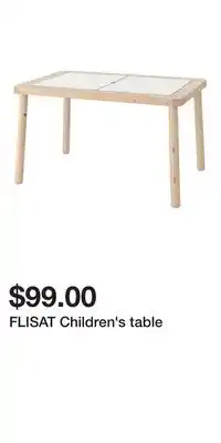 IKEA FLISAT Children's table offer