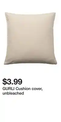 IKEA GURLI Cushion cover, unbleached offer
