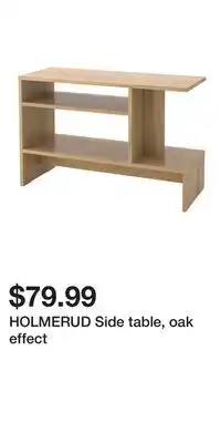 IKEA HOLMERUD Side table, oak effect offer