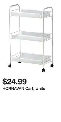 IKEA HORNAVAN Cart, white offer
