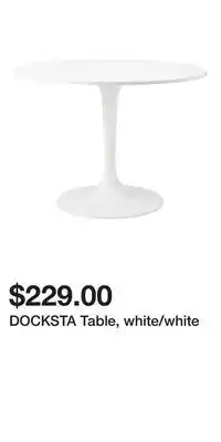 IKEA DOCKSTA Table, white/white offer