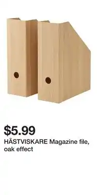IKEA HÄSTVISKARE Magazine file, oak effect offer