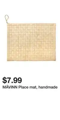 IKEA MÄVINN Place mat, handmade offer