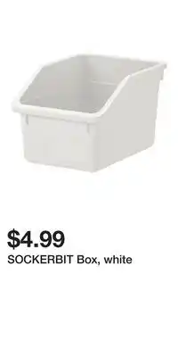 IKEA SOCKERBIT Box, white offer
