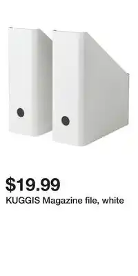 IKEA KUGGIS Magazine file, white offer