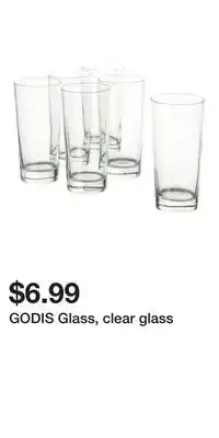 IKEA GODIS Glass, clear glass offer