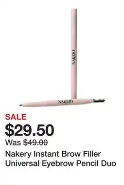TSC Stores Nakery Instant Brow Filler Universal Eyebrow Pencil Duo offer