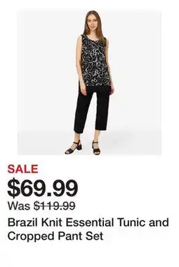TSC Stores Brazil Knit Essential Tunic and Cropped Pant Set offer