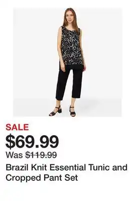 TSC Stores Brazil Knit Essential Tunic and Cropped Pant Set offer